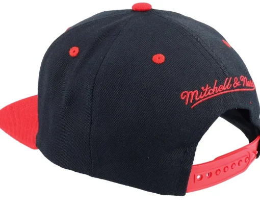 Snapback-Mitchell & Ness University Of Nevada L.v. Monument Black/Red Snapback -