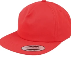 Snapback-Yupoong Unstructu 5-panel Snapback - Red