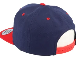 Best Iconic USA Badge Navy/Red Snapback -