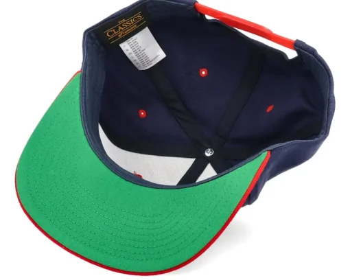 Best Iconic USA Badge Navy/Red Snapback -