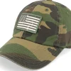 Dad Cap-American Needle USA Ballpark Patch Camoflage Dad Cap -