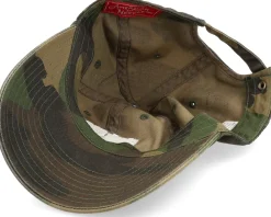 Dad Cap-American Needle USA Ballpark Patch Camoflage Dad Cap -