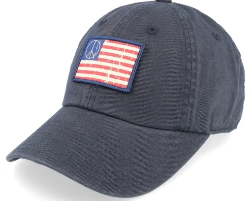 Dad Cap-American Needle USA Ballpark Patch Camoflage Dad Cap -