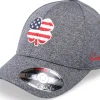 Flexfit-Black Clover Usa Flag Heather Stretch Fit Grey Flexfit -