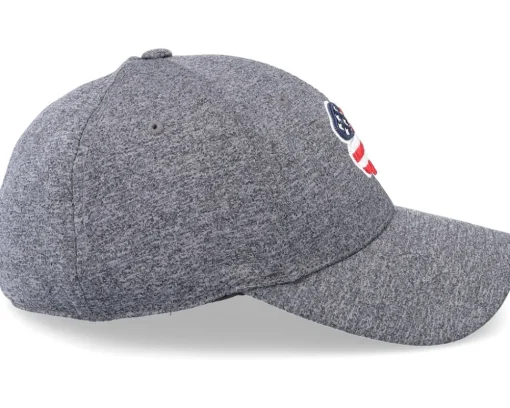 Flexfit-Black Clover Usa Flag Heather Stretch Fit Grey Flexfit -