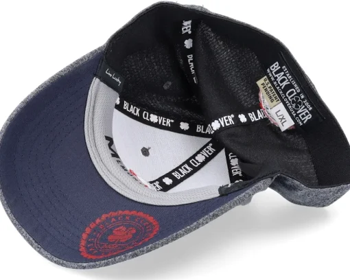 Flexfit-Black Clover Usa Flag Heather Stretch Fit Grey Flexfit -