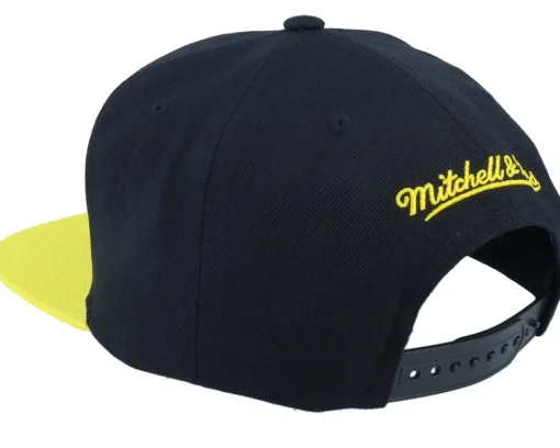 Snapback-Mitchell & Ness Utah Jazz Team 2 Tone 2.0 Black/Yellow Snapback -