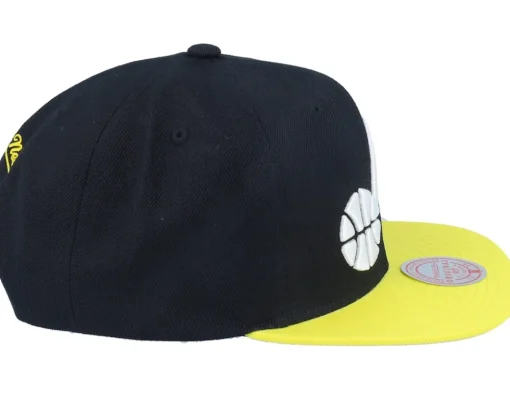 Snapback-Mitchell & Ness Utah Jazz Team 2 Tone 2.0 Black/Yellow Snapback -
