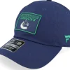 Dad Cap-Fanatics Vancouver Canucks Authentic Pro Rink Prime Dad Cap - Blue