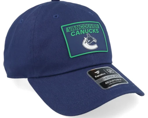 Dad Cap-Fanatics Vancouver Canucks Authentic Pro Rink Prime Dad Cap - Blue