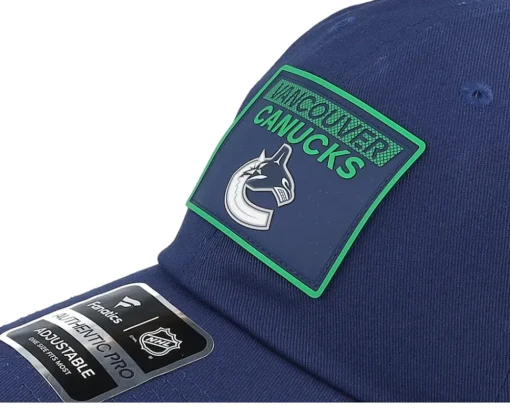 Dad Cap-Fanatics Vancouver Canucks Authentic Pro Rink Prime Dad Cap - Blue