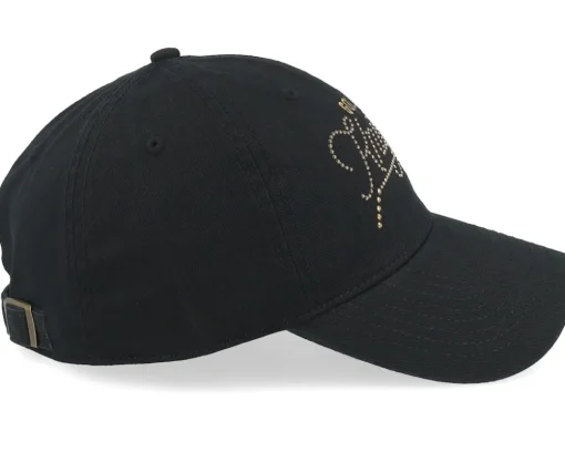 Dad Cap-American Needle Vegas Golden Knights Blue Line Black Dad Cap -