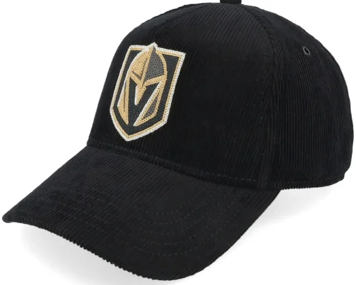 Adjustable-American Needle Vegas Golden Knights Corduroy Valin Black A-frame Adjustable -