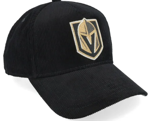 Adjustable-American Needle Vegas Golden Knights Corduroy Valin Black A-frame Adjustable -