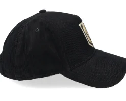 Adjustable-American Needle Vegas Golden Knights Corduroy Valin Black A-frame Adjustable -