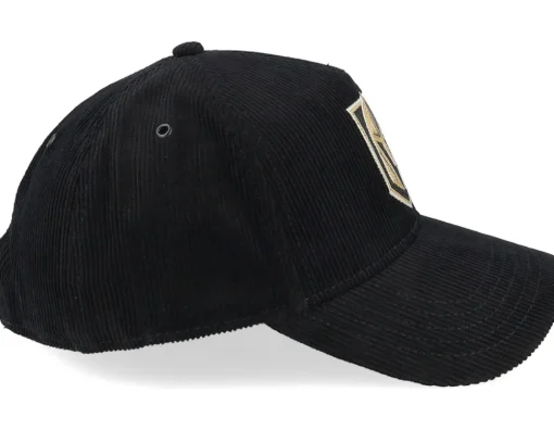 Adjustable-American Needle Vegas Golden Knights Corduroy Valin Black A-frame Adjustable -