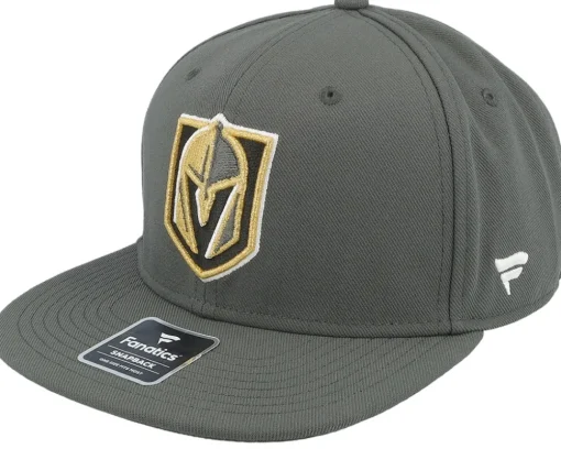 Best Fanatics Vegas Golden Knights Primary Logo Dark Shadow Snapback - Grey