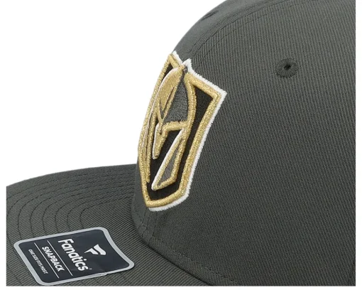 Best Fanatics Vegas Golden Knights Primary Logo Dark Shadow Snapback - Grey