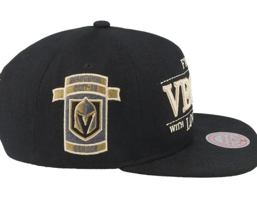 Snapback-Mitchell & Ness Vegas Golden Knights With Love Snapback - Black
