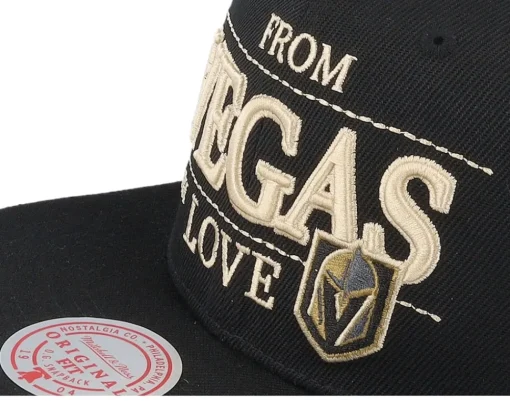 Snapback-Mitchell & Ness Vegas Golden Knights With Love Snapback - Black
