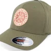 New Vikings Vegvísir Rungalder Patch Olive Green Flexfit -