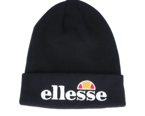 Cuff Beanies-Ellesse Velly Black/White Cuff -