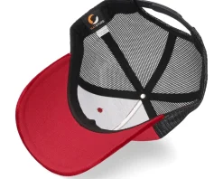 Blanks-Equip Velvet /Black A-frame Trucker - Red