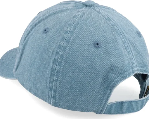 Dad Cap-Scenes Very Demure Very Mindful Denim Light Dad Cap - Blue
