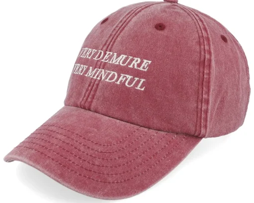 Dad Cap-Scenes Very Demure Very Mindful Denim Light Dad Cap - Blue