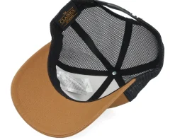 Trucker-Bearded Man Vibrant Sunset Patch Caramel/Black Trucker -
