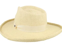 Straw Hat-Brixton Victoria Straw Natural/Oat Milk Fedora -
