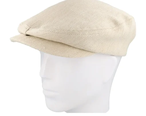 Best CTH Ericson Viktor Herringbone Hemp Natural Flat Cap -