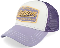 Trucker-Stetson Vintage Lilac/Off White A-Frame Trucker - Purple, White