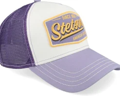Trucker-Stetson Vintage Lilac/Off White A-Frame Trucker - Purple, White