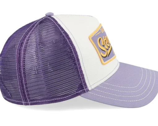 Trucker-Stetson Vintage Lilac/Off White A-Frame Trucker - Purple, White