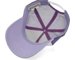 Trucker-Stetson Vintage Lilac/Off White A-Frame Trucker - Purple, White