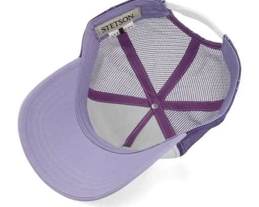 Trucker-Stetson Vintage Lilac/Off White A-Frame Trucker - Purple, White