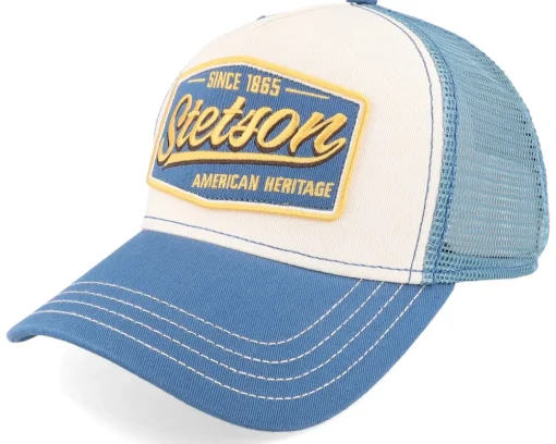 Trucker-Stetson Vintage Lilac/Off White A-Frame Trucker - Purple, White