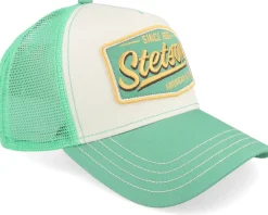 Trucker-Stetson Vintage Mint/Off White A-Frame Trucker - White, Green