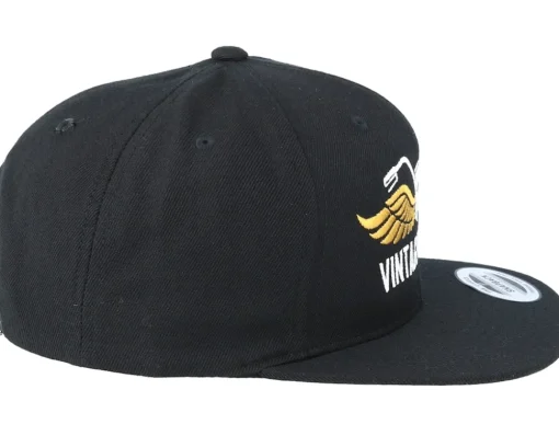 Motor-Born To Ride Vintage Motors Black Snapback -