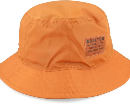 Buckets-Brixton Vintage Nylon Packable Paradise Orange Bucket -