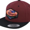 Outlet Wild Spirit Vulcano Maroon Black Snapback -