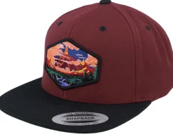 Outlet Wild Spirit Vulcano Maroon Black Snapback -