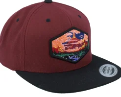 Outlet Wild Spirit Vulcano Maroon Black Snapback -