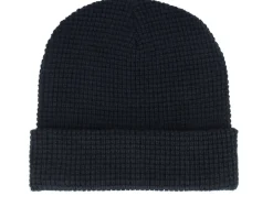 Cuff Beanies-Lyle & Scott Waffle Beanie Jet Black Cuff -