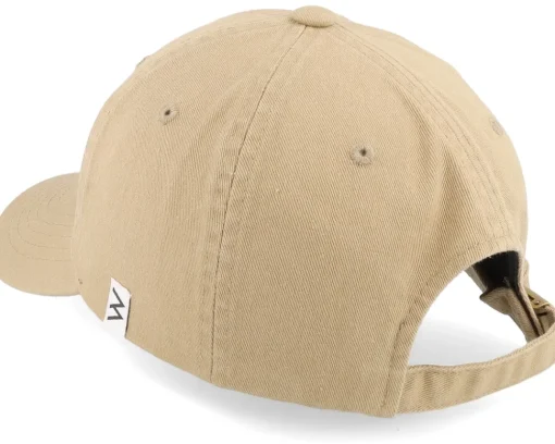 Sale Wei Wai Washed Cotton Khaki Mom Cap - Beige
