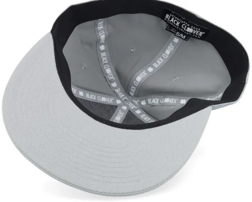 Fitted-Black Clover Wallen Grey W Grey Clover Fitted -