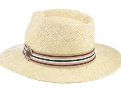 Straw Hat-MJM Hats Walther 41 Natural Straw Hat -