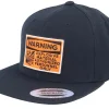 Snapback-Iconic Warning Highly Explosive Patch Black Snapback -