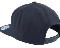 Snapback-Iconic Warning Highly Explosive Patch Black Snapback -